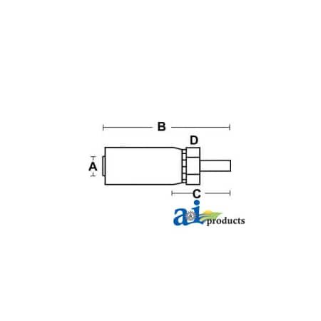 (HC-MMSP) Male Standpipe Metric S - Rigid - Straight 6 X6 X1